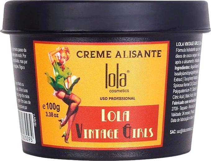 Krem për flokë për femra Lola Cosmetics Vintage Girls Smoothing, 100g