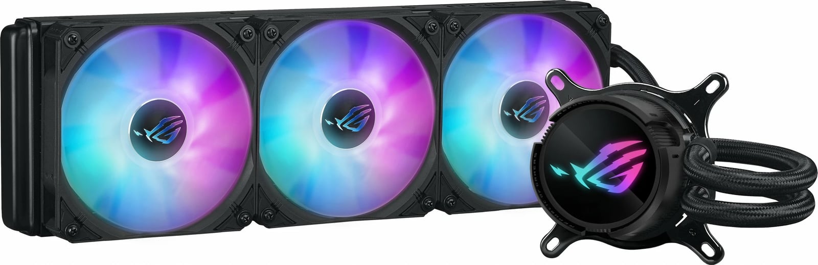 Ftohës me ujë ASUS ROG Strix LC III 360 ARGB, 12cm, 3 ventilatorë, i zi
