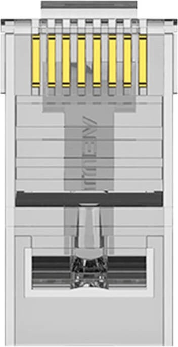 Set lidhës RJ45 CAT6 UTP Vention IDDR0-100, transparent, 100 copë