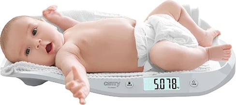 Peshore bebe, Camry CR 8185, 20 kg 5 g, kg/lb/oz, Auto-HOLD Tare LCD, e bardhë Peshore bebe, Camry CR 8185, 20 kg 5 g, kg/lb/oz, Auto-HOLD Tare LCD, e bardhë