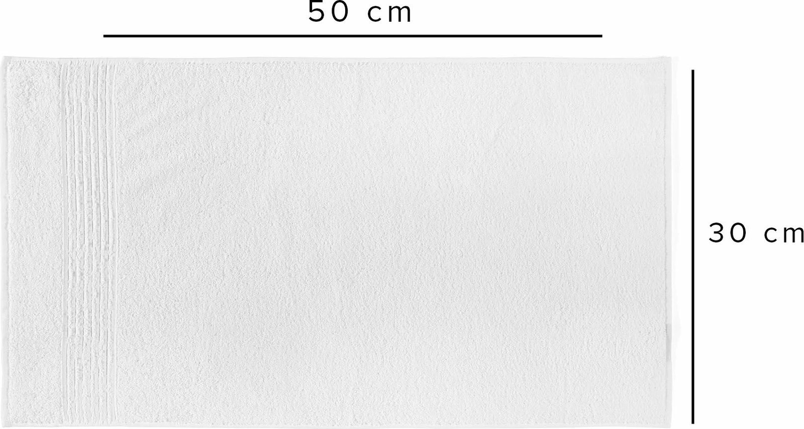 Peshqir larjeje Mijölnir, Downtown, i bardhë, 30x50cm