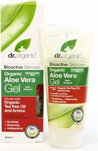 Xhel për trup uniseks Dr. Organic Aloe Vera me Tea Tree, 200ml