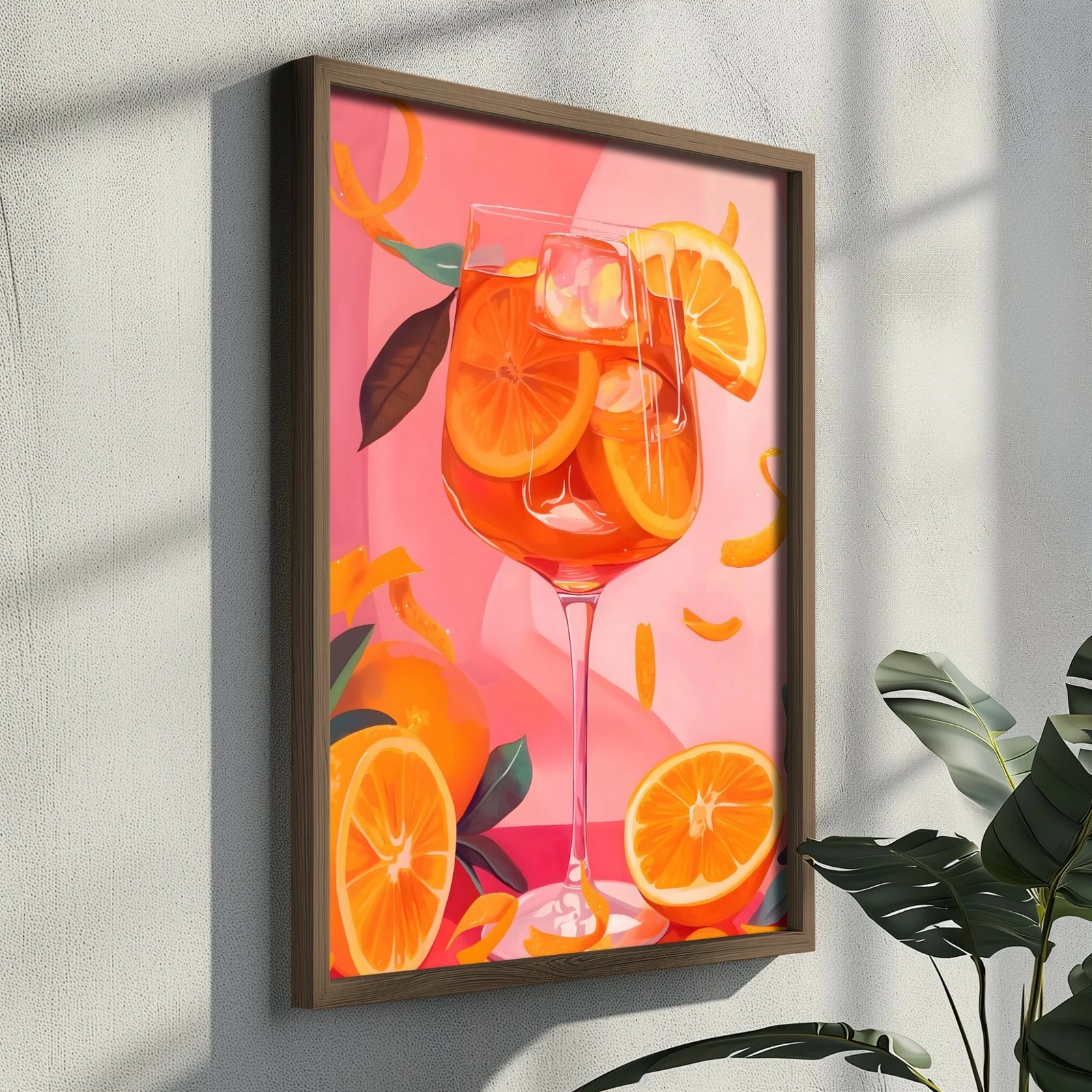 Pikturë dekorative me kornizë MDF, shumëngjyrëshe, Wallity, GE252-L