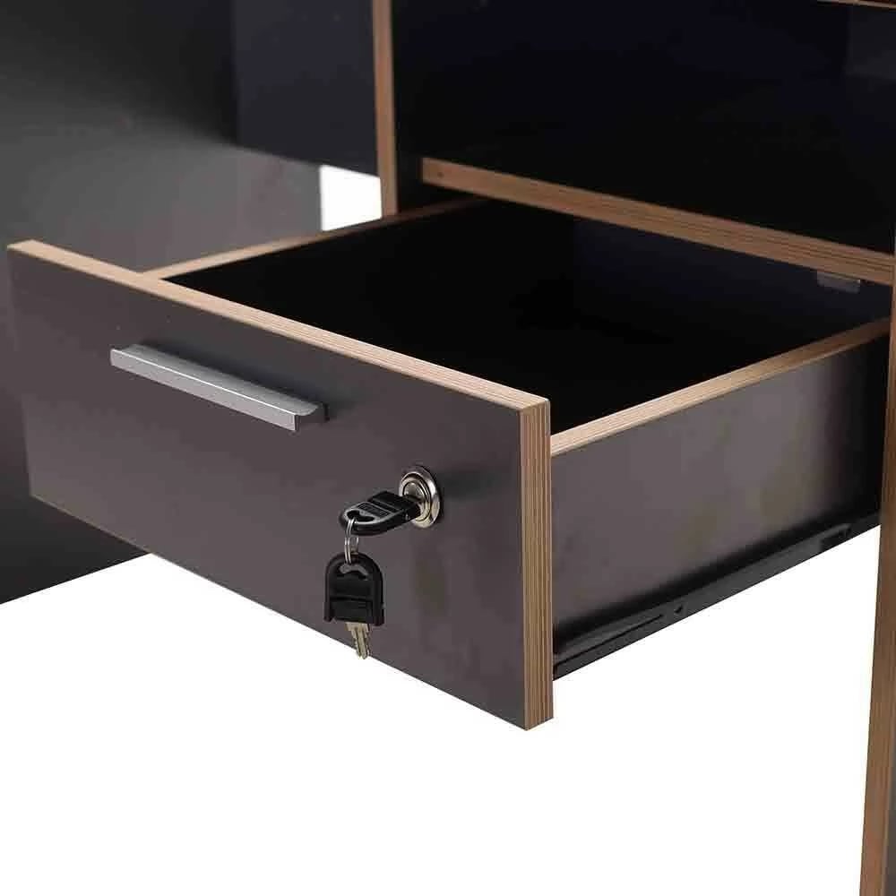 Tavolinë pune Hanah Home, anthracite dhe lis, Cms-510-Ax-1