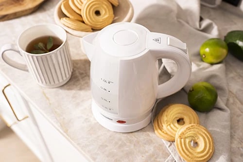 Çajnik elektrik, Adler, MS1276, 1.0 L, 1350-1600W, plastikë, bardhë