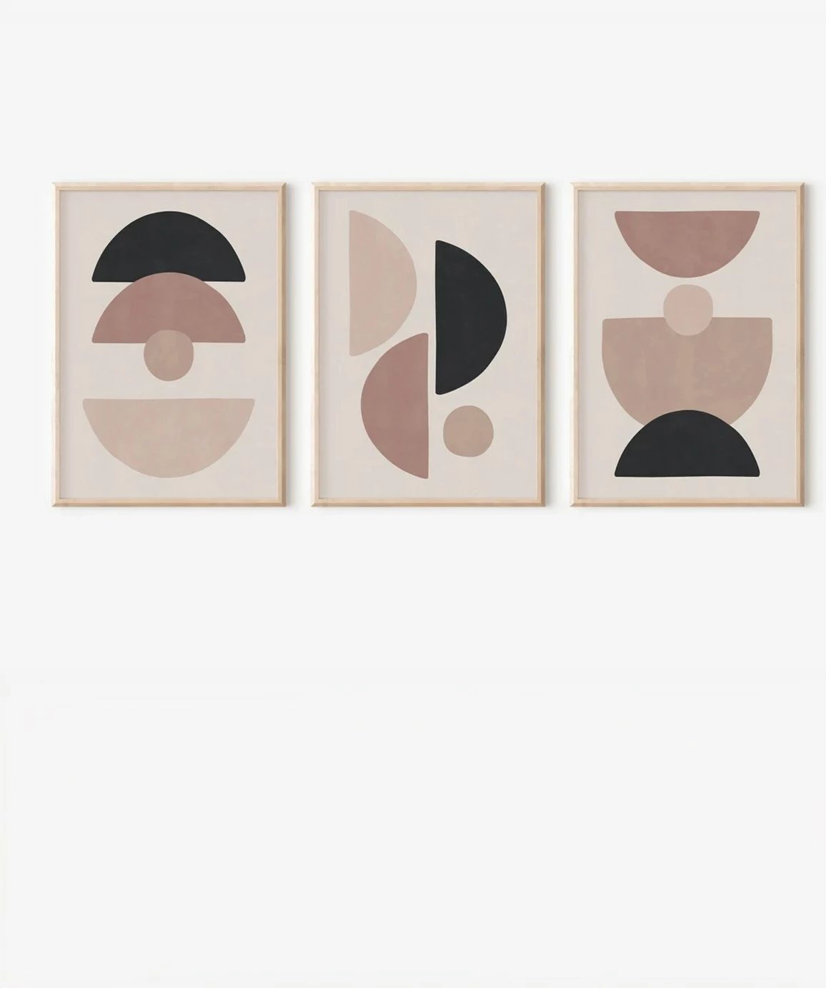 Pikturë dekorative me kornizë (3 copë), Wallity, 3Dartsohoset71