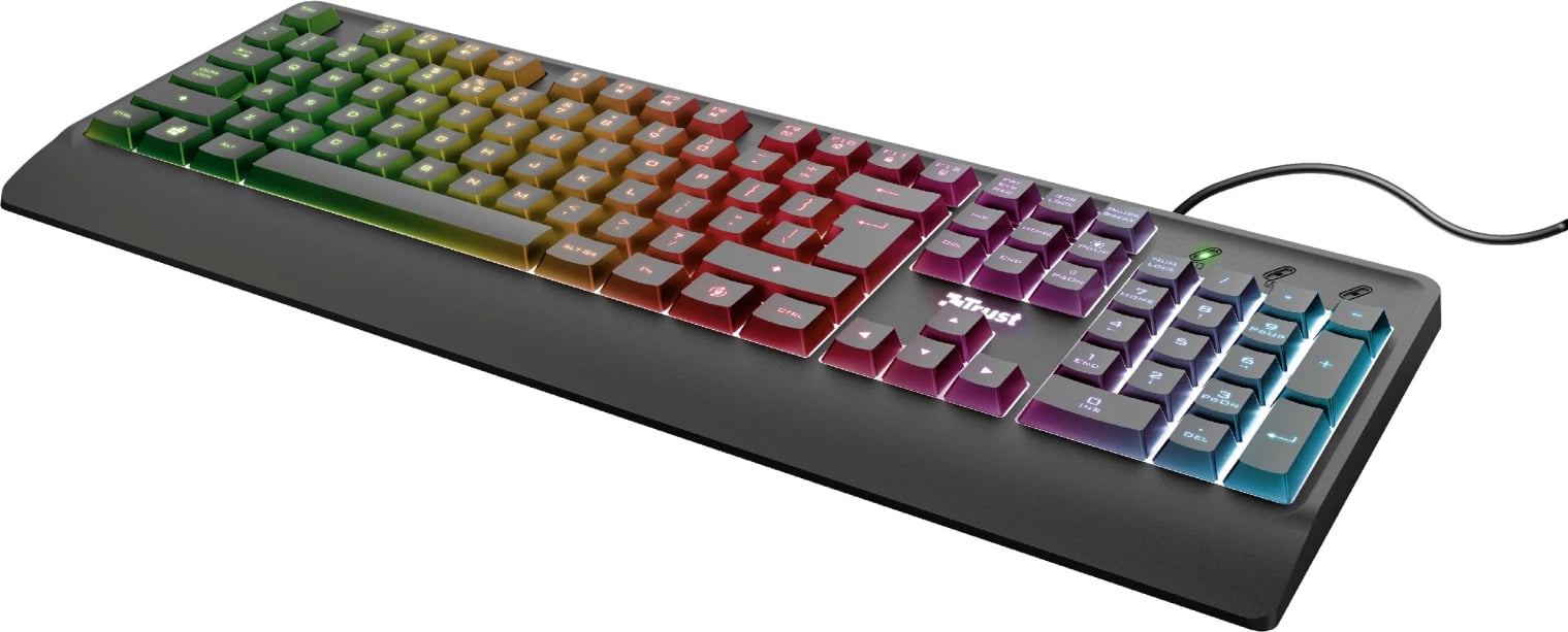 TASTIERE GAMING TRUST ZIVA RAINBOW | 104KEYS RGB BLACK 