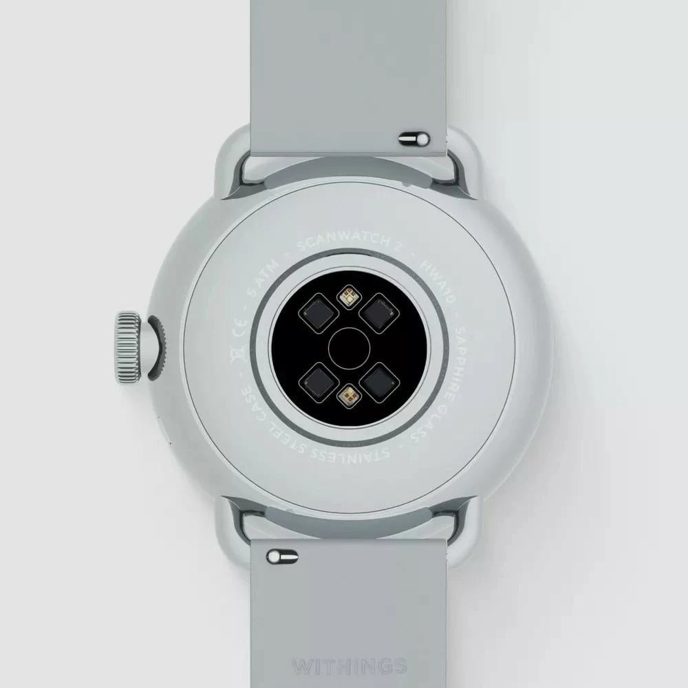 Smartwatch Withings ScanWatch 2, 1.6 cm, OLED, 34.6 g, bardhë