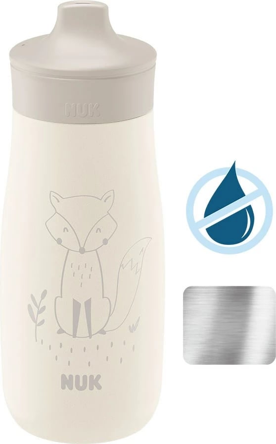 Shishe bebe NUK Mini-Me Sip çelik inox 300 ml bezhë