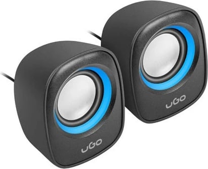 Altoparlantë kompjuteri UGo Tamu S100, 2.0, USB, Zi/Blu