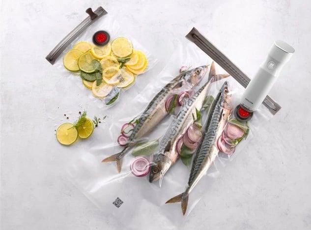 Qese vakumi, Zwilling, Fresh & Save 36800-220-0, 35x25 cm, ri-përdorueshme, set 10 copë, transparente