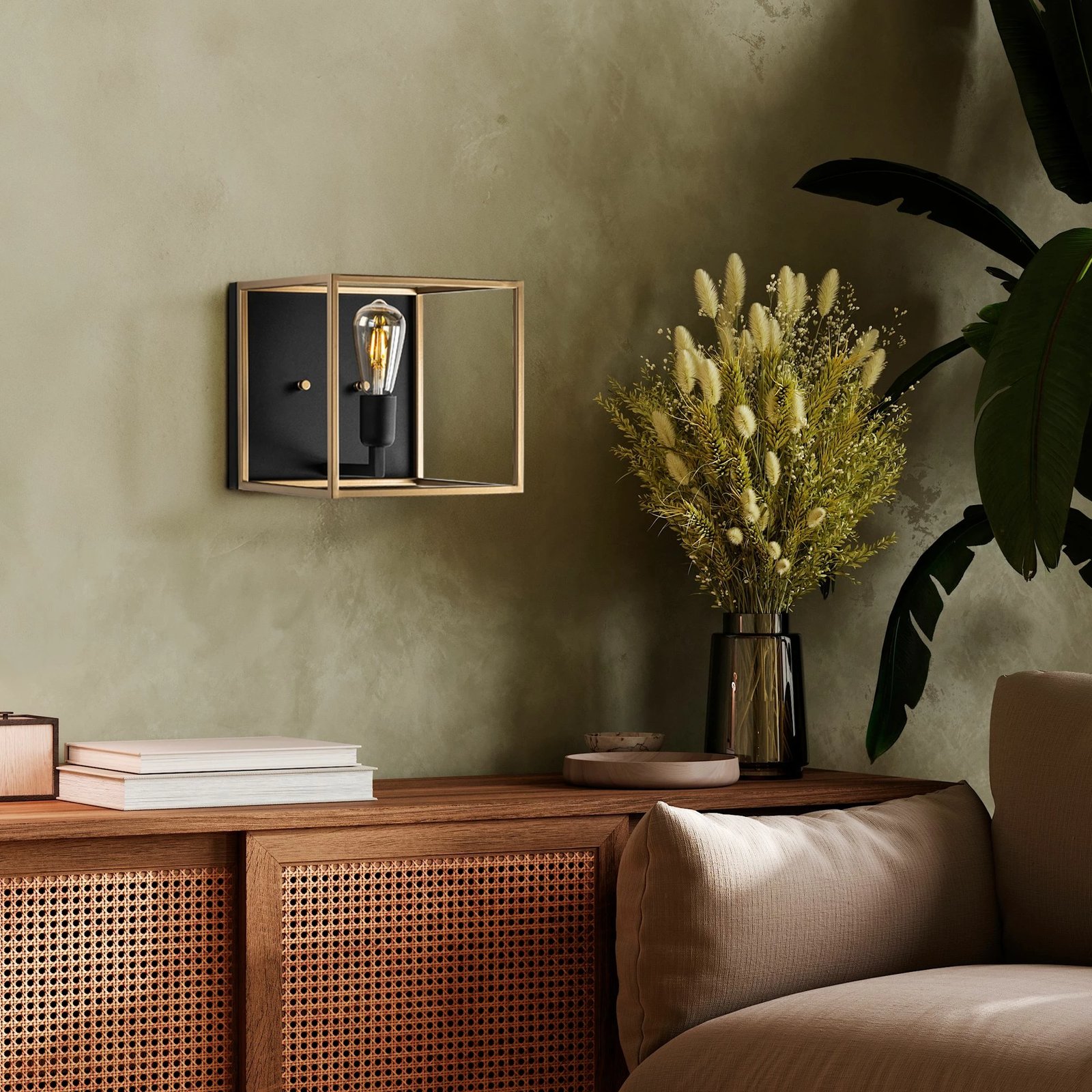 Llambë muri Opviq, ngjyrë ari dhe e zezë, 13751