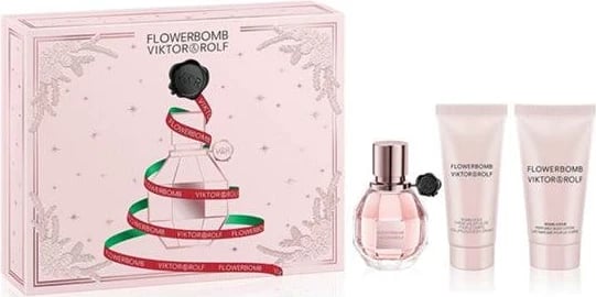 SET Viktor&Rolr Flowerbomb ,Eau De Parfum  30ML+Body Lotion+Bright Crystal