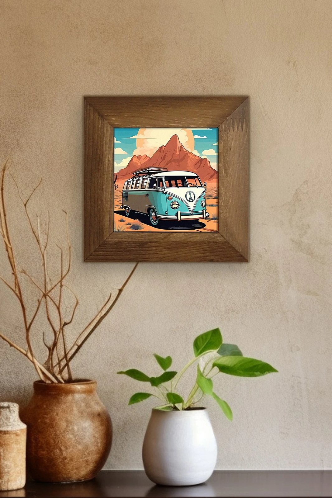 Pikturë dekorative me kornizë, Wallity Artvessakaro11, shumëngjyrëshe, 15.5x15.5cm