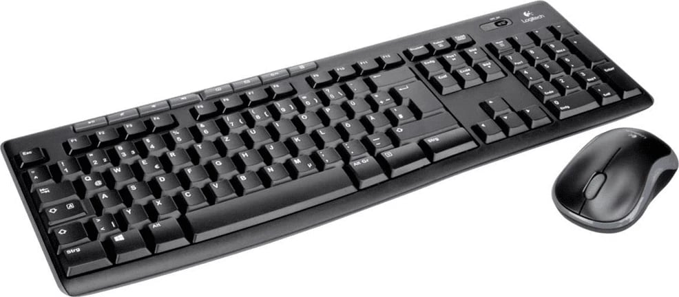 Set maus dhe tastierë Logitech MK270 920-004511 GER layout, e zezë