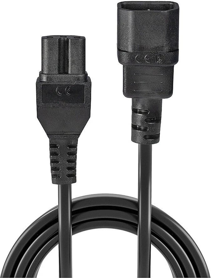 Kabllo energjie LINDY IEC në C15, 2m, e zezë
