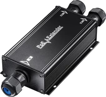 Zgjatës PoE i jashtëm, 2-kanalësh, POE25, IP67, 100m