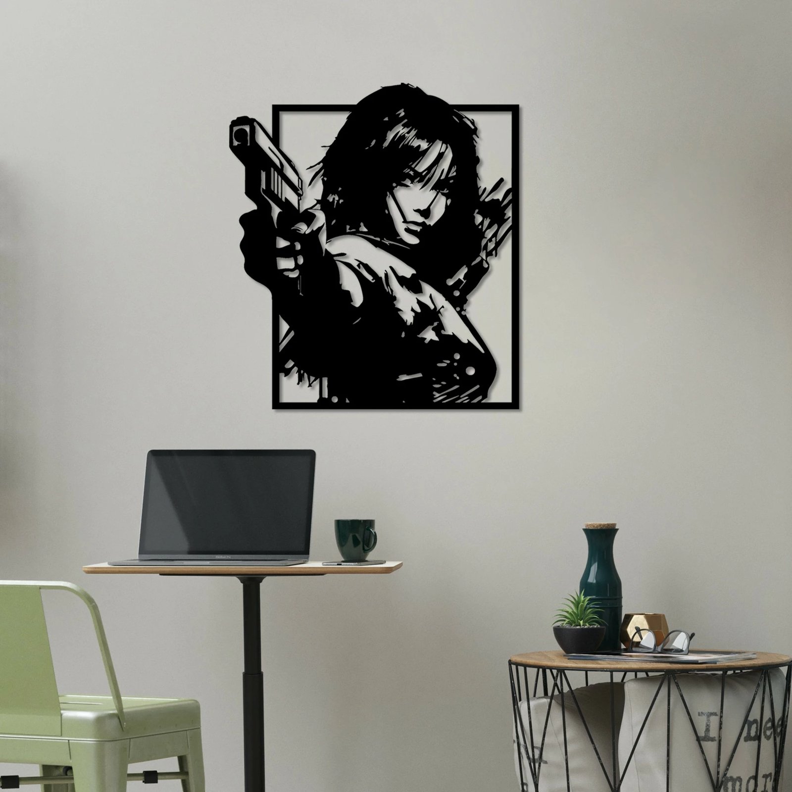 Aksesor dekorativ metalik për mur, Wallity, On The Lookout