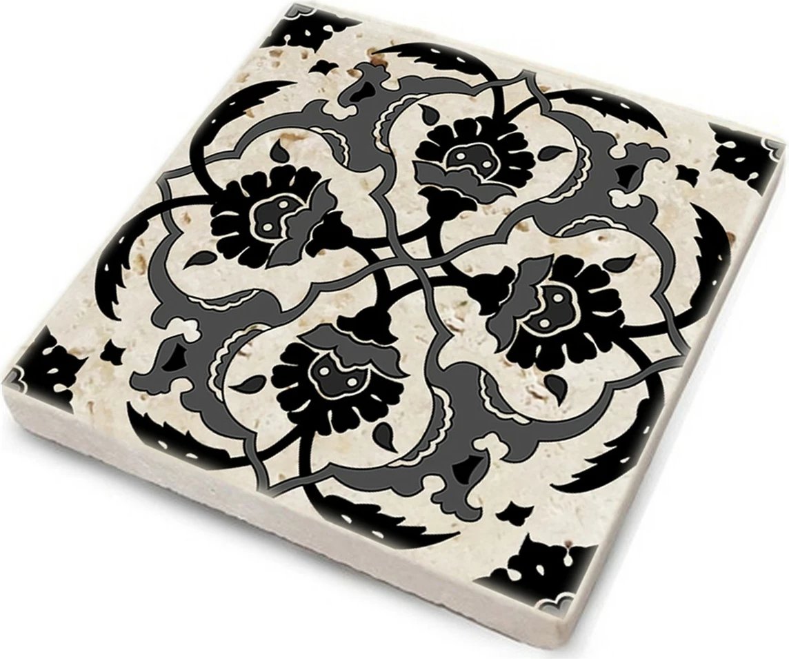 Set 4 copë mbajtëse gotash prej guri natyral, Hermia, TBA368883724