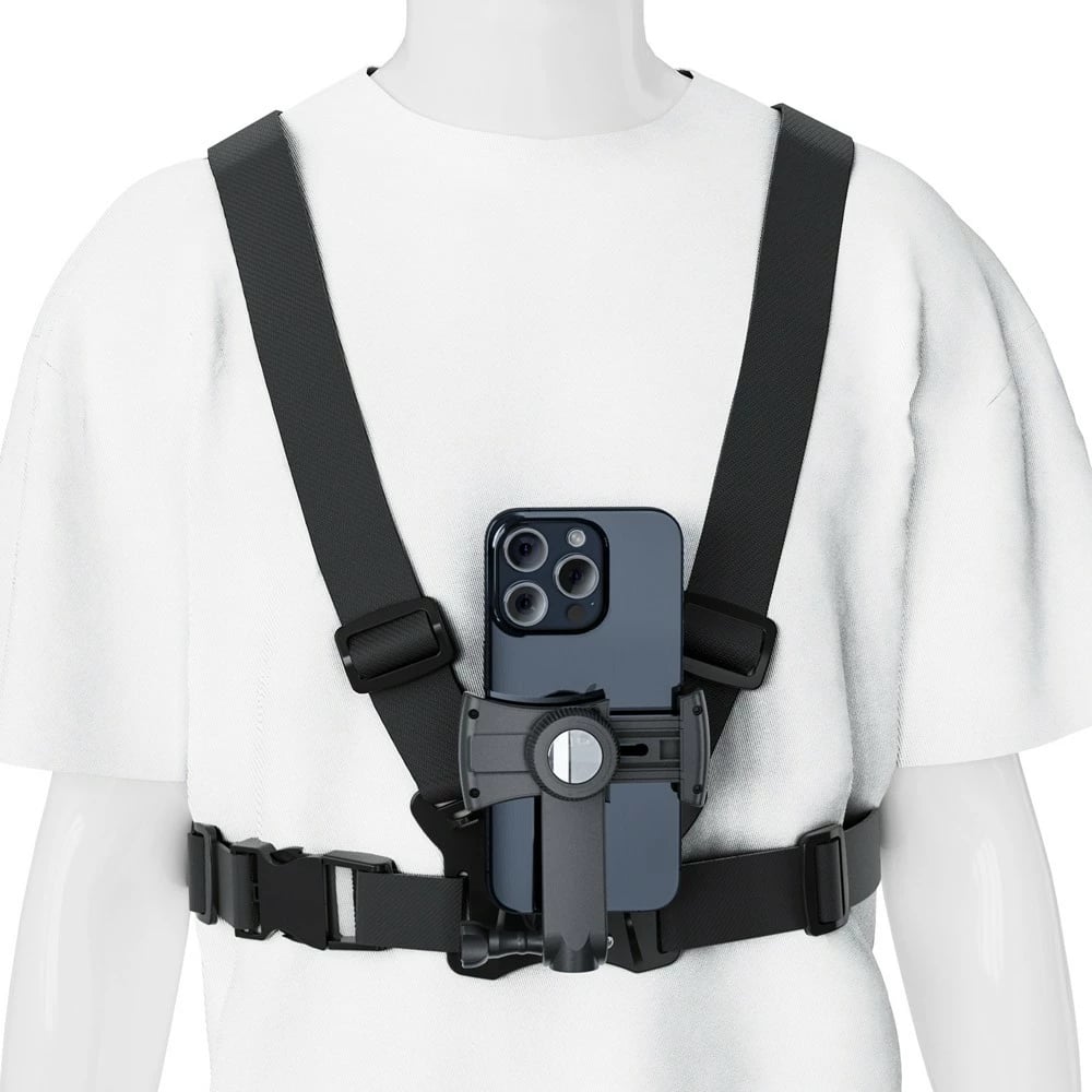 Harness sportiv Maclean MC-294 për telefon ose GoPro, i rregullueshëm, i zi