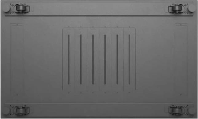 Kabinet rack qëndrimor 19" Lanberg FF01-6022-23B 22U, ngarkesë 800 kg, derë e perforuar, panel me 6 ventilatorë, Flat Pack, e zezë