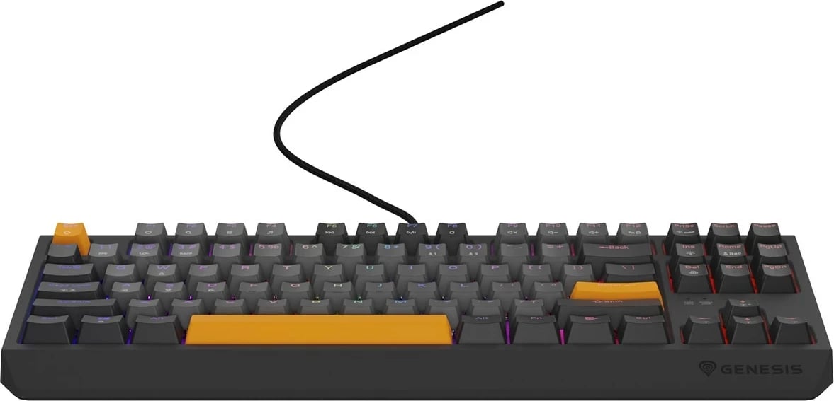 Tastierë mekanike gaming GENESIS Thor 230 TKL, Outemu Red, RGB, Wireless + Bluetooth + USB, Portokalli Tastierë mekanike gaming GENESIS Thor 230 TKL, Outemu Red, RGB, Wireless + Bluetooth + USB, Portokalli