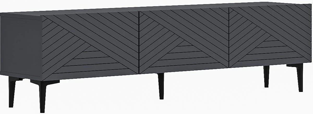 Komodë TV Skye Decor, ngjyrë antracit, Felix