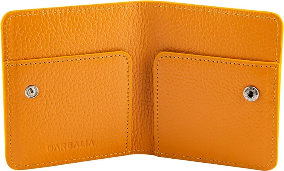 Portofol për burra, lëkurë origjinale, ngjyrë mustard, Zoozie Bags, Argenta