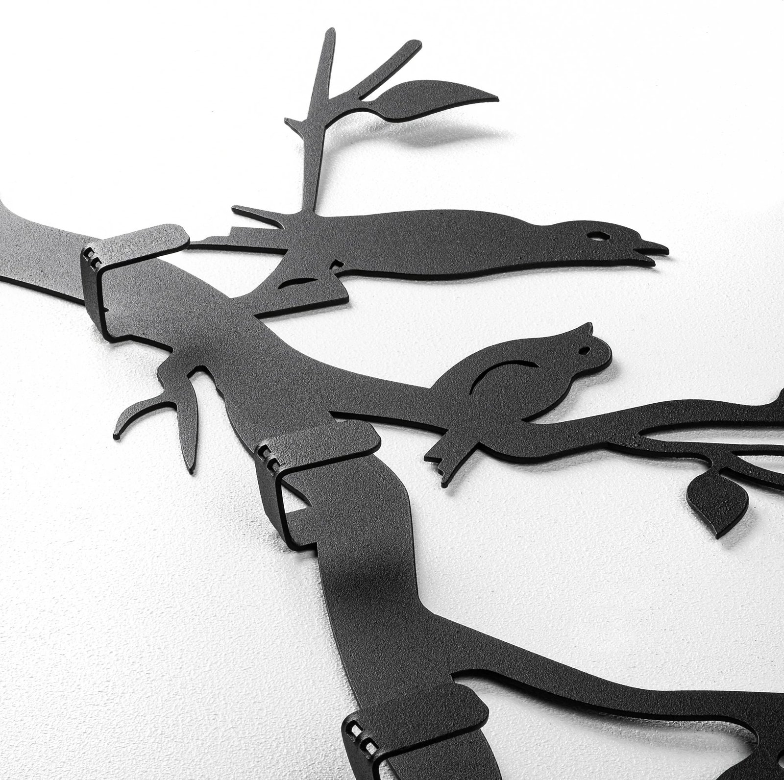 Varëse muri metalike Wallity, zogj të arratisur, ngjyrë e zezë