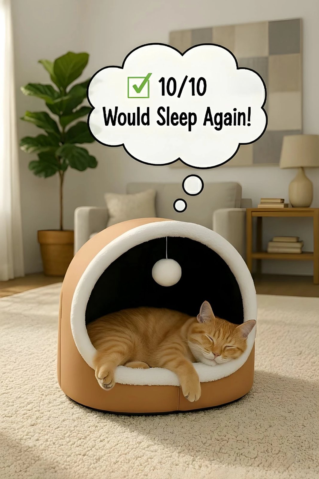 Shtrat për mace Alaska STD, ngjyrë latte