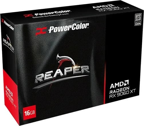 Kartelë grafike PowerColor RX 9060 XT Reaper 16GB GDDR6 e zezë