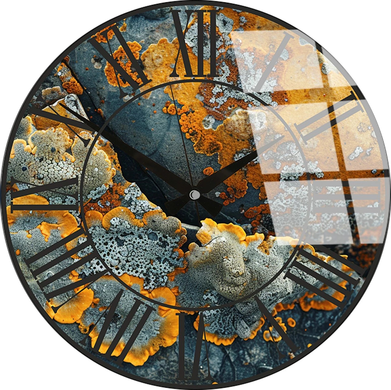 Orë muri dekorative prej qelqi, Wallity, Huhu330, 40x40cm