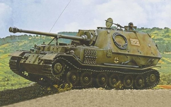 Model plastik Italeri Tiger Elefant 1/35, pa ngjyra e ngjitës