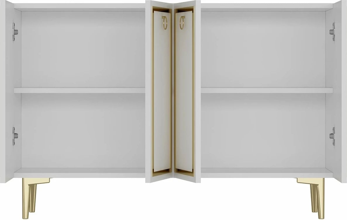 Konsolë Skye Decor, e bardhë, ar, KM120