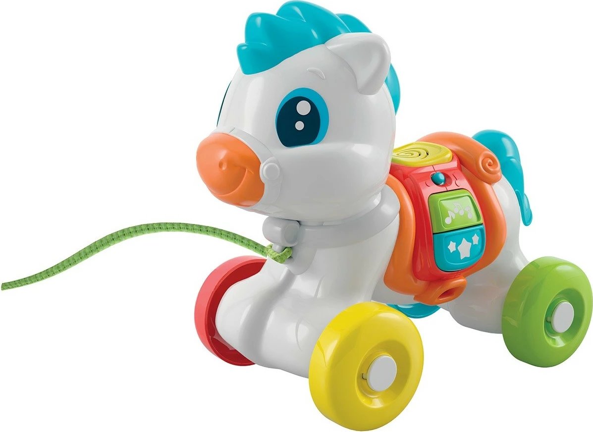 Lodër tërheqëse për fëmijë Clementoni Baby Pony Always with You, shumëngjyrëshe