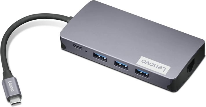 Dock Lenovo GX91M73946 për laptop, USB Type-C, Gri