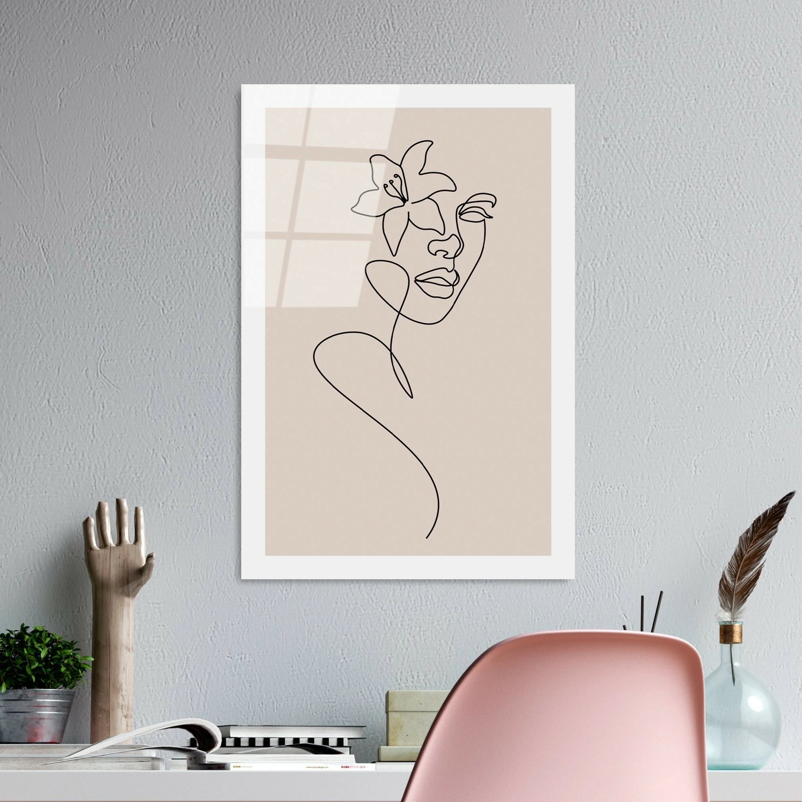 Pikturë dekorative prej xhami të temperuar, Wallity, UV-1036, 30x45cm