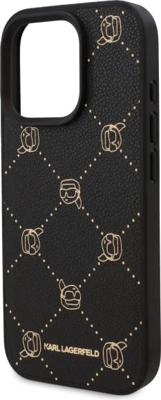 Mbështjellës Karl Lagerfeld Magsafe Karl Head për iPhone 16 Pro Max, i zi