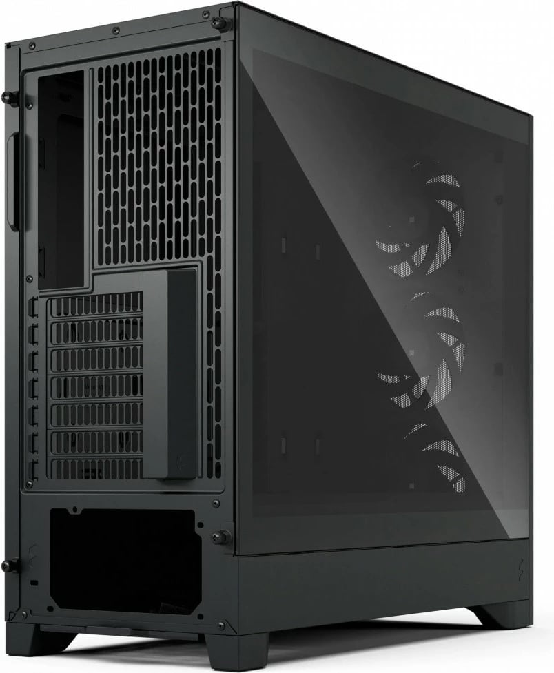 Kasë Fractal Design Pop 2 Air FD-C-POA2A-02, Midi Tower ATX, xham i kalitur, 3x120 mm, USB-C, e zezë