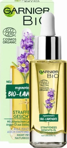 Vaj për fytyrë Garnier Organic Lavandin Glow, 30 ml