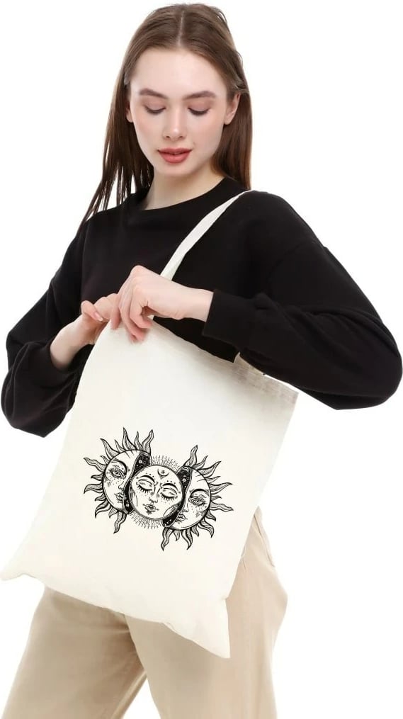 Torbë Tote Zoozie Bags, krem, 0366