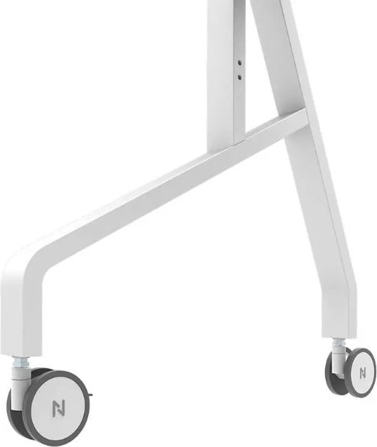 Stendë/karrocë mobile TV/monitor Neomounts MOVE Go XL FL50-575WH1, për 65-110", 125 kg, rregullim lartësie, rafte pajisjesh, e bardhë