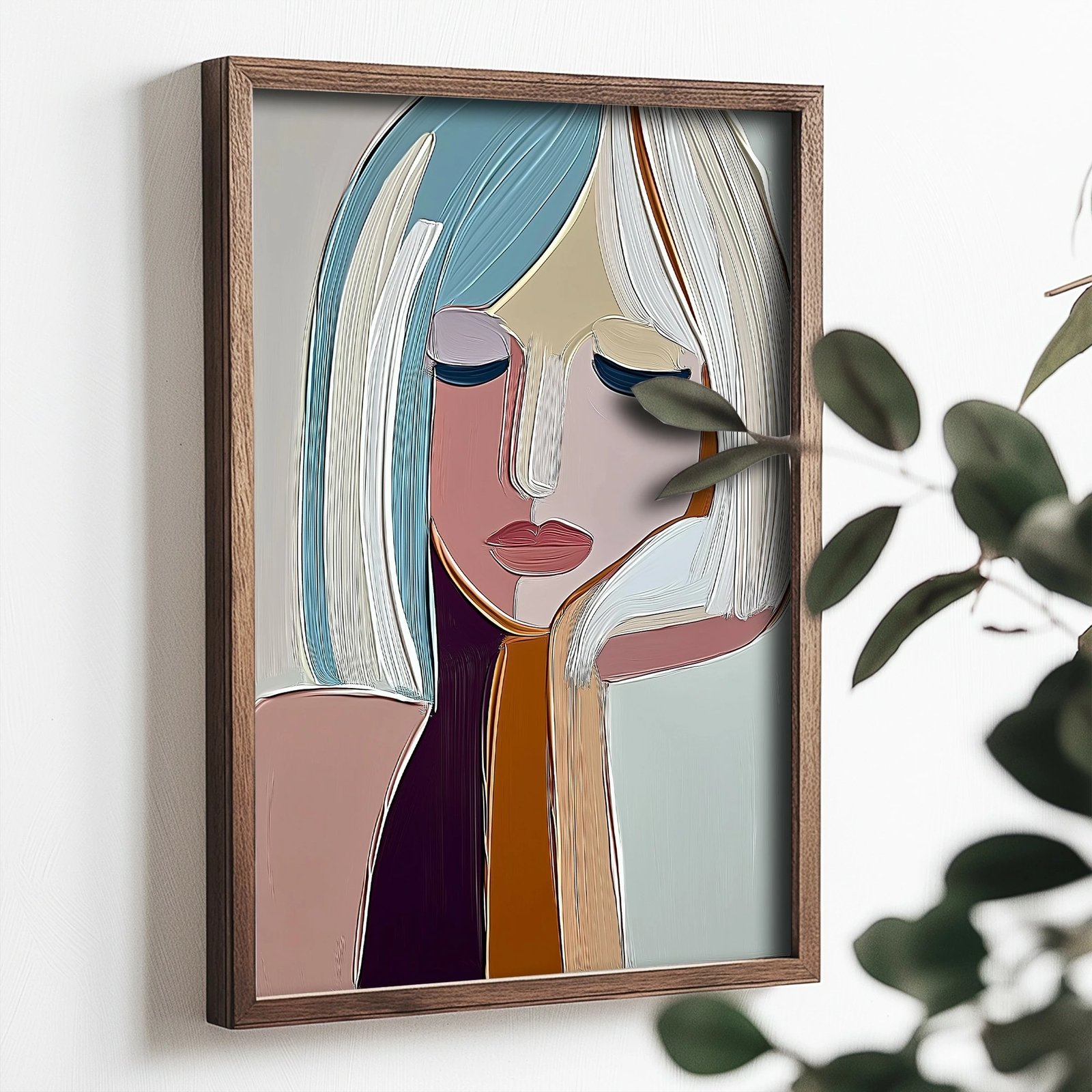 Pikturë dekorative me kornizë MDF, Wallity, TUN053-XL, shumëngjyrëshe, 50x70x3.5cm