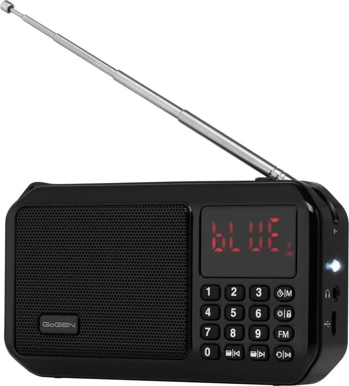 Radio Portative me Bluetooth, Micro SD, Lcd dhe FM Digjital GOGEN GOGFMP125BTB