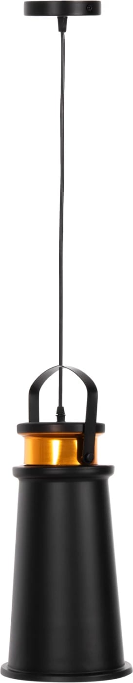 Llambë varëse për tavan, kapak alumini, e zezë-ari, FH4140, Φ19x132H cm Llambë varëse për tavan, kapak alumini, e zezë-ari, FH4140, Φ19x132H cm