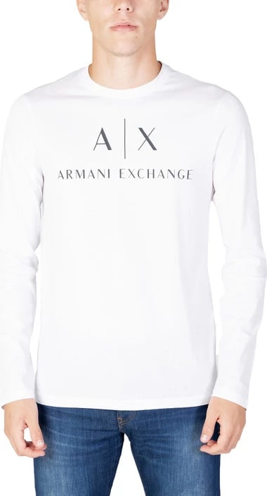 Bluzë për meshkuj Armani Exchange, e bardhë 