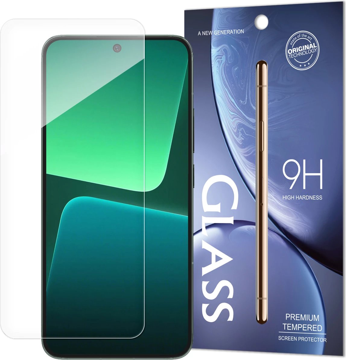 Xham i temperuar Hurtel Standard për Xiaomi 13, 9H, Transparent