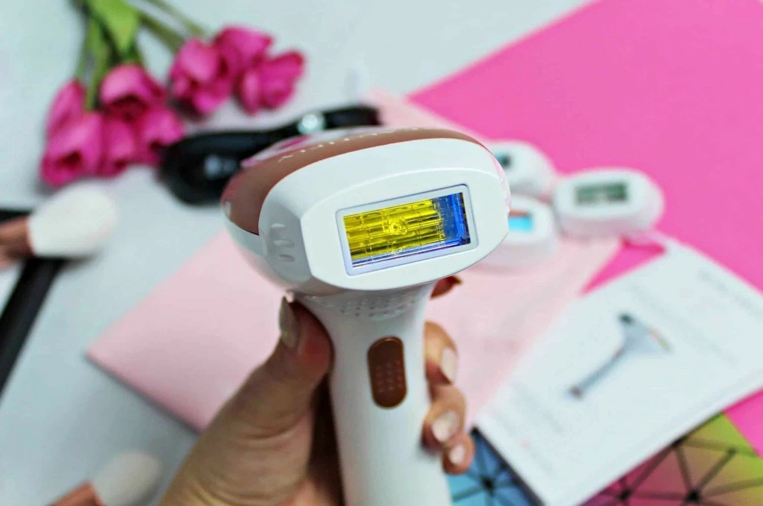 IPL depilator Beautifly B-Shine PRO, 500000 blic, 5 nivele, bardhë-ari