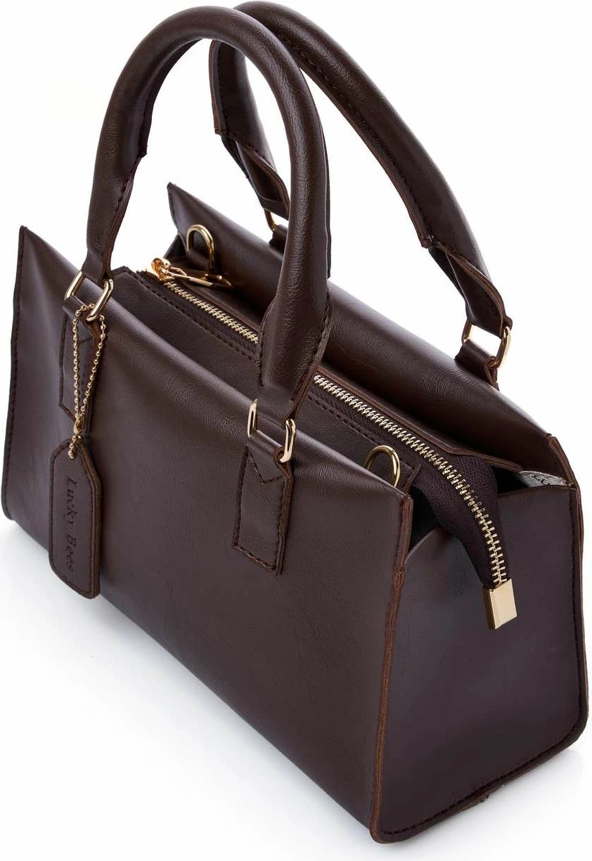 Çantë krahu Lucky Bees, Vivien, ngjyrë kafe