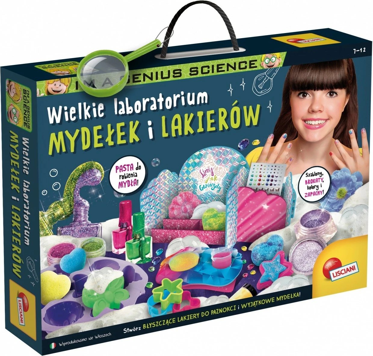 Set shkencor edukativ Lisciani IM A Genius Big Soap Laboratory për fëmijë